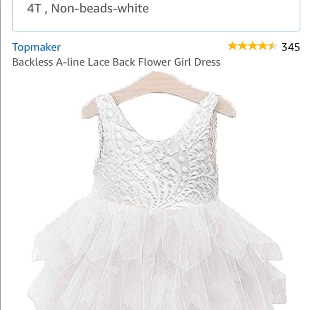 Lovely 4t Lace flower girl dress